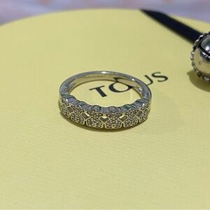 Tous 18K Diamond Ring Size 7